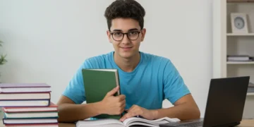 Estudante brasileiro focado em materiais de estudo para cursos técnicos gratuitos.