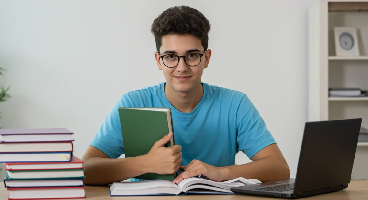 Estudante brasileiro focado em materiais de estudo para cursos técnicos gratuitos.